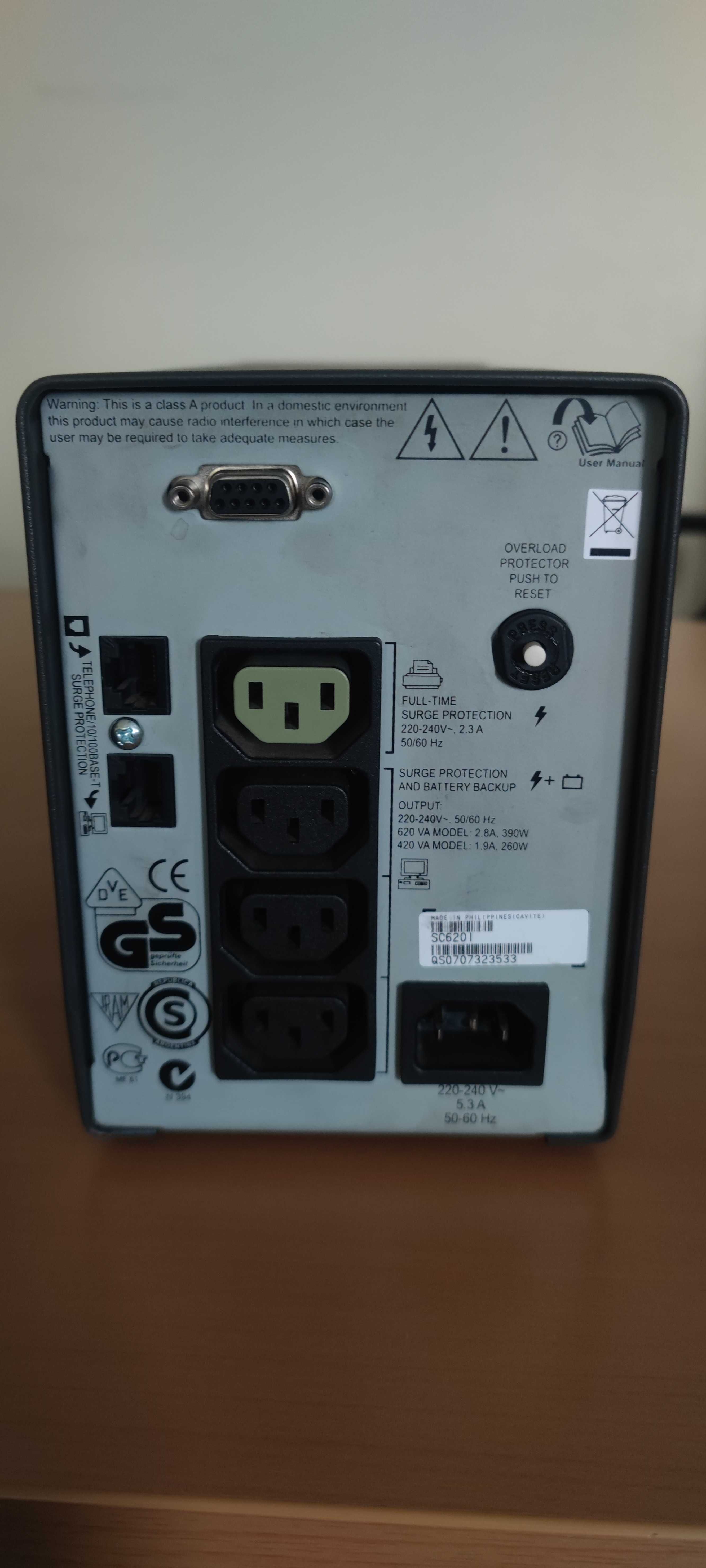 Продам ДБЖ APC Smart-UPS SC 620VA (SC620I)