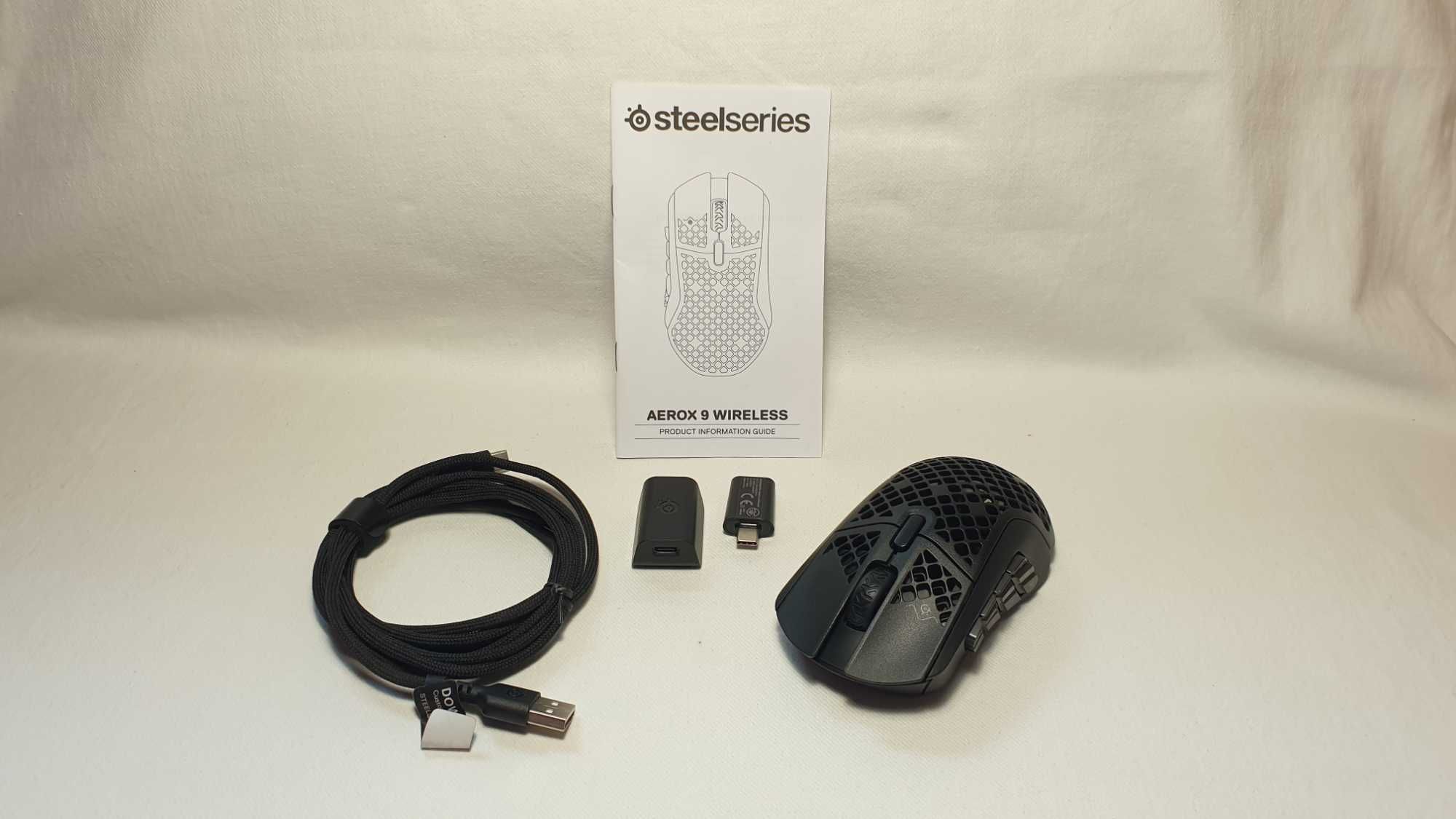 Mysz bezprzewodowa Steelseries Aerox 9 sensor optyczny stan IDEALNY.