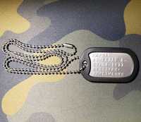 Армійський жетон Dog Tag на замовлення з вашим текстом