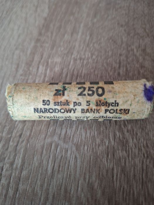 Monety 5 zł w rulonie