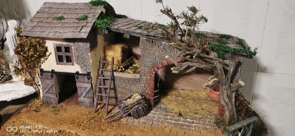 Presépio artesanal feito à mão