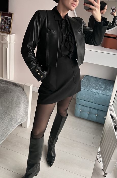 Теплый стильный костюм one luxe shop с юбкой