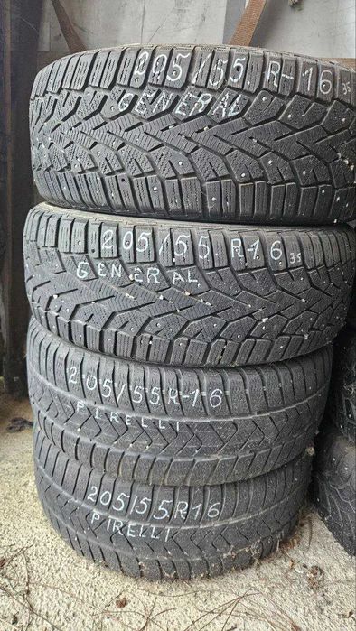 205/55 R-16 Pirelli зима 2 шт, 2шт General