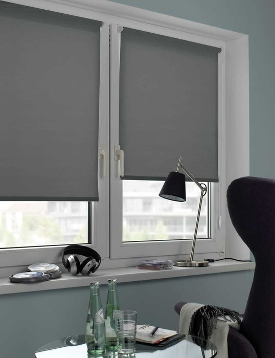 Deco Company Roleta Zatrzaskowa Antracyt 80 x 150 Cm