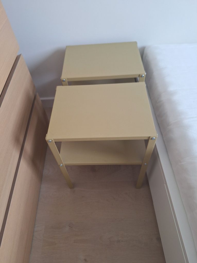 IKEA KANRREVIK mały stolik nocny LOFT STAL 28x37cm