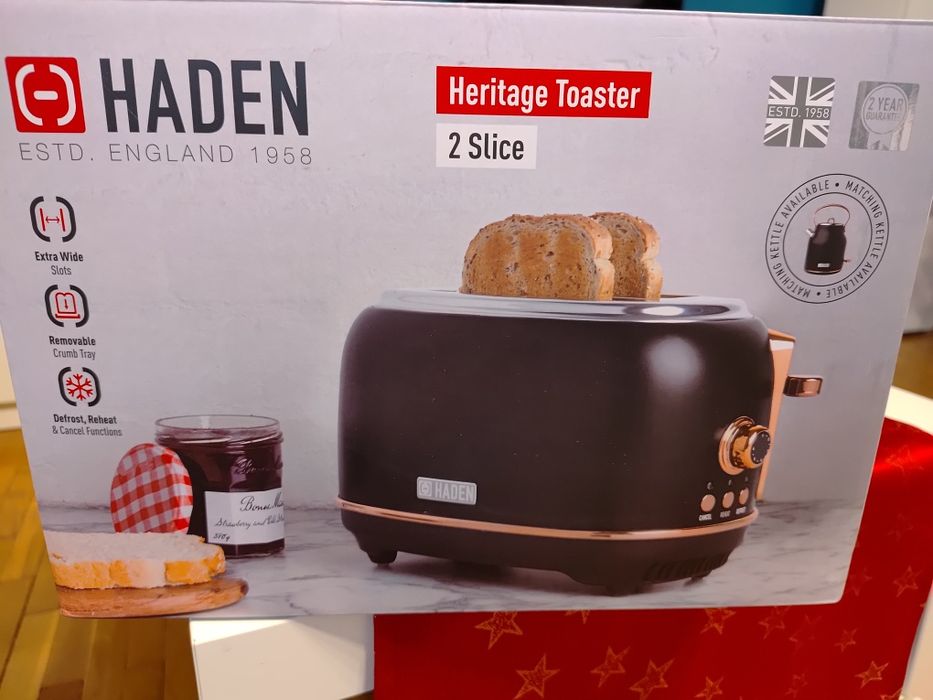 Wyposażenie kuchni toster miedziano czarny