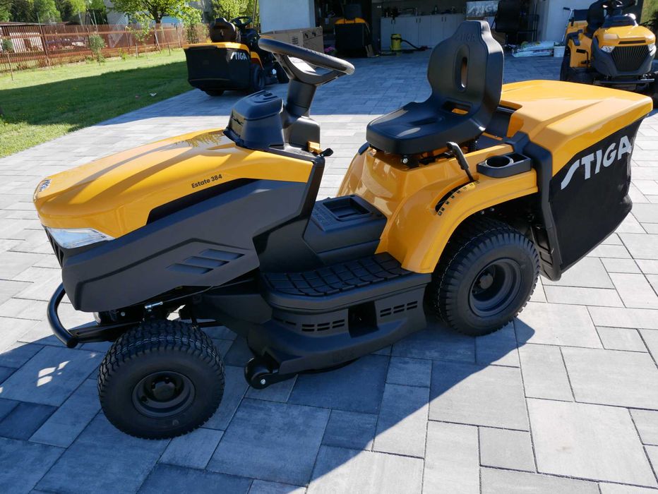 STIGA Traktorek Kosiarka NOWA Od Dystrybutora Kosz, Zaczep do przyczep