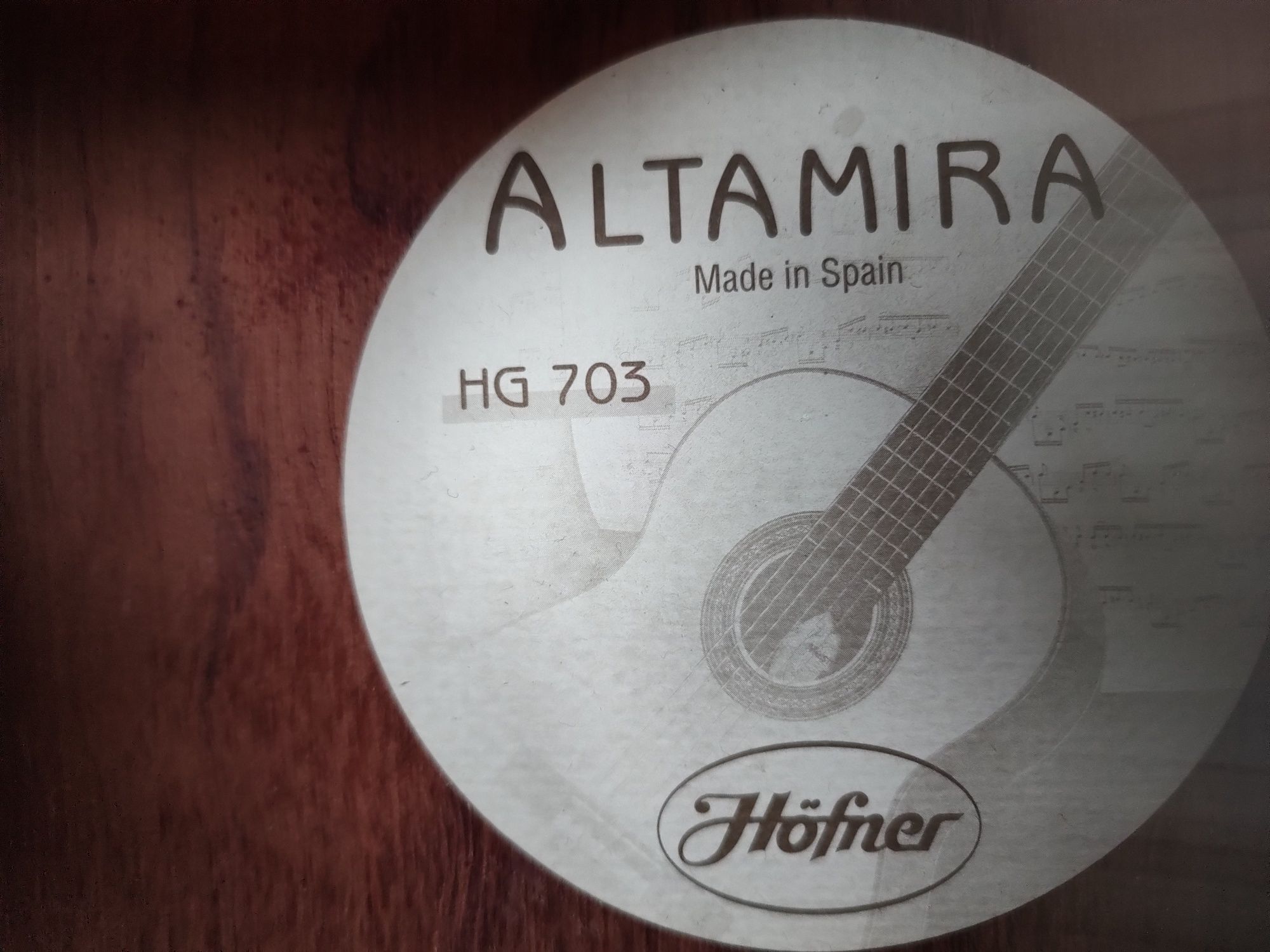 Altamira HG 703 Höfner hiszpańska gitara klasyczna 3/4 Świetna !!