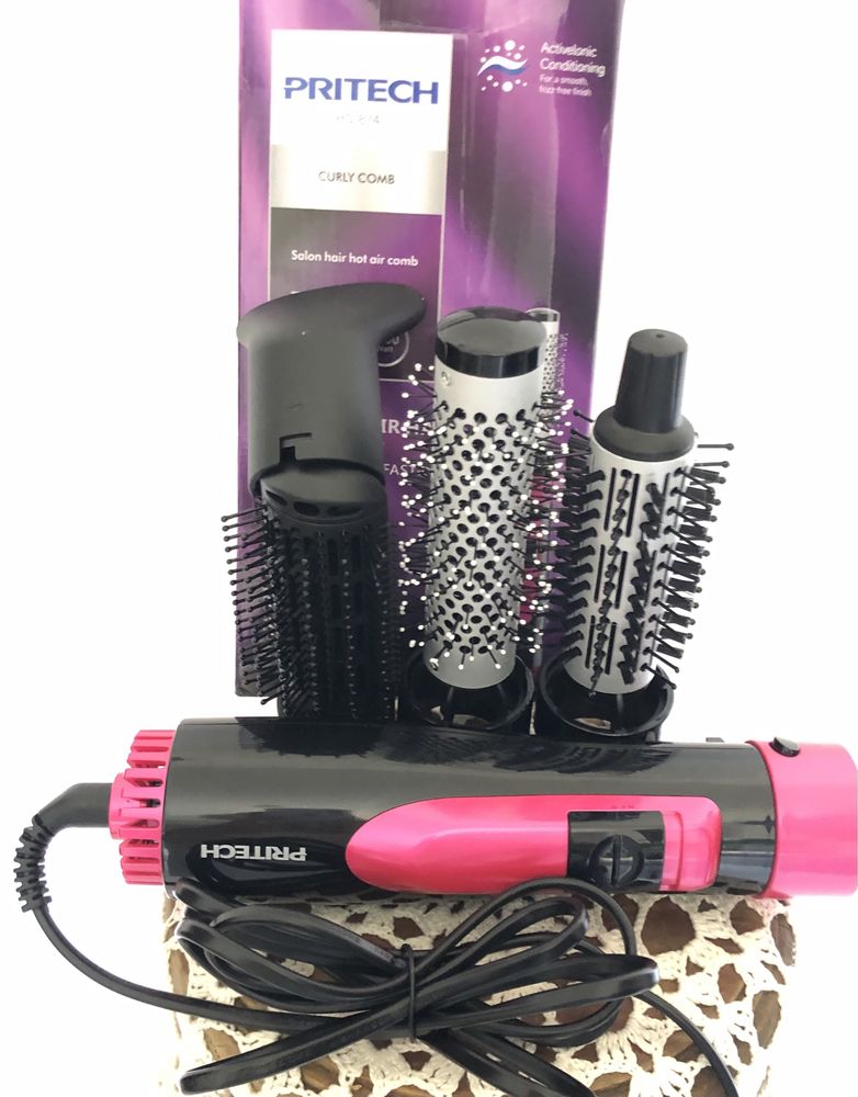 Conjunto de secador de cabelo e seus acessórios