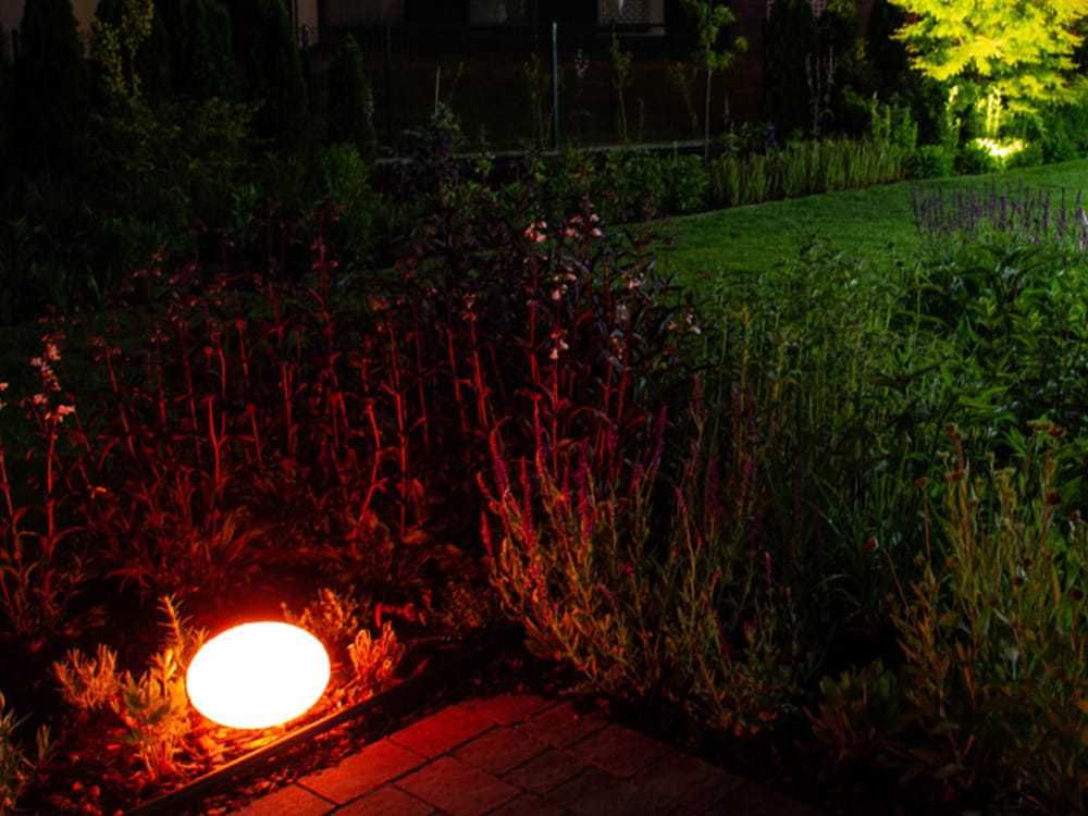 Świecąca kula ogrodowa lampa Deco 1 (oprawa ozdobna)