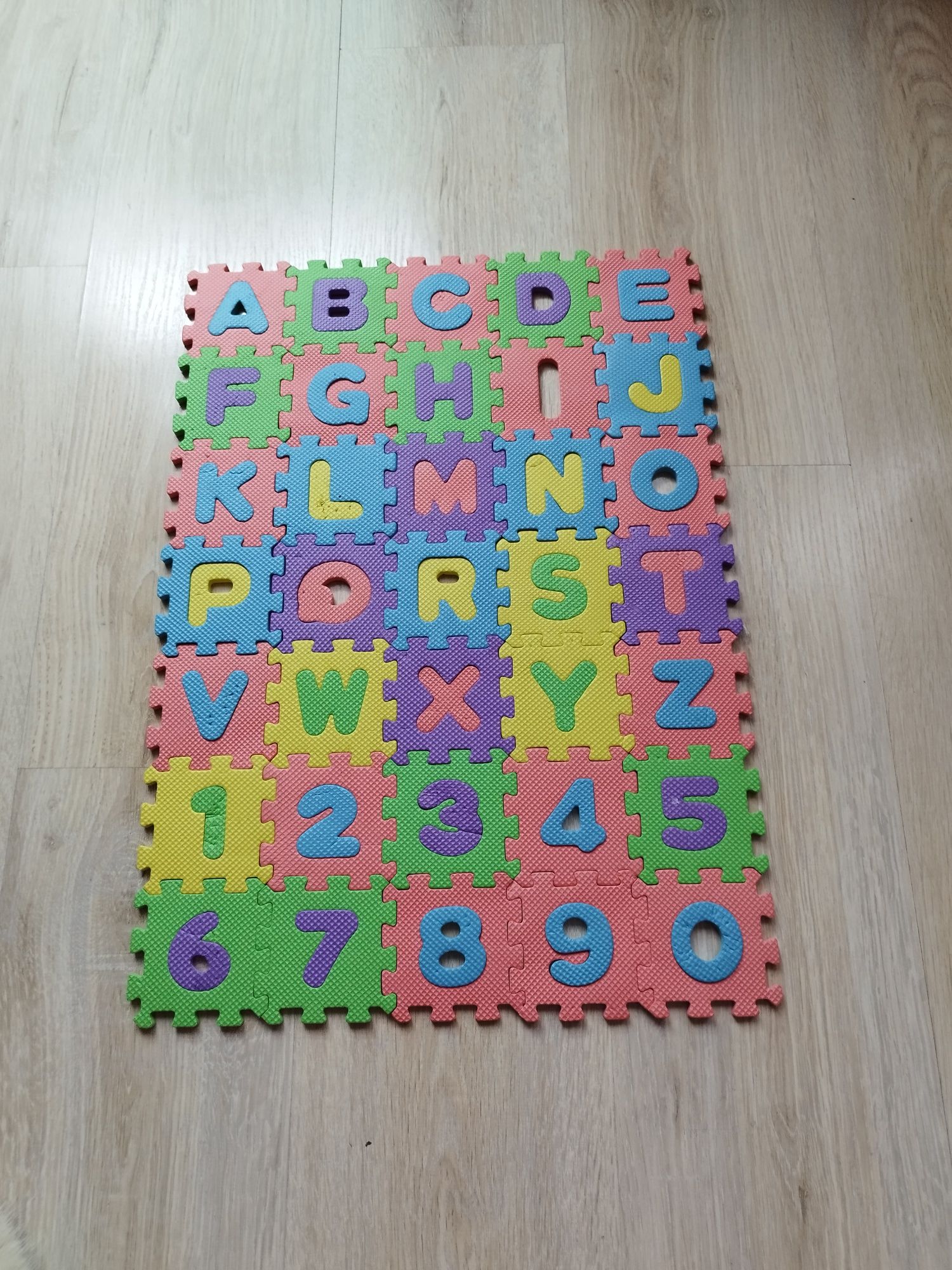 Układanka/puzzle Pociąg do liczenia plus alfabet