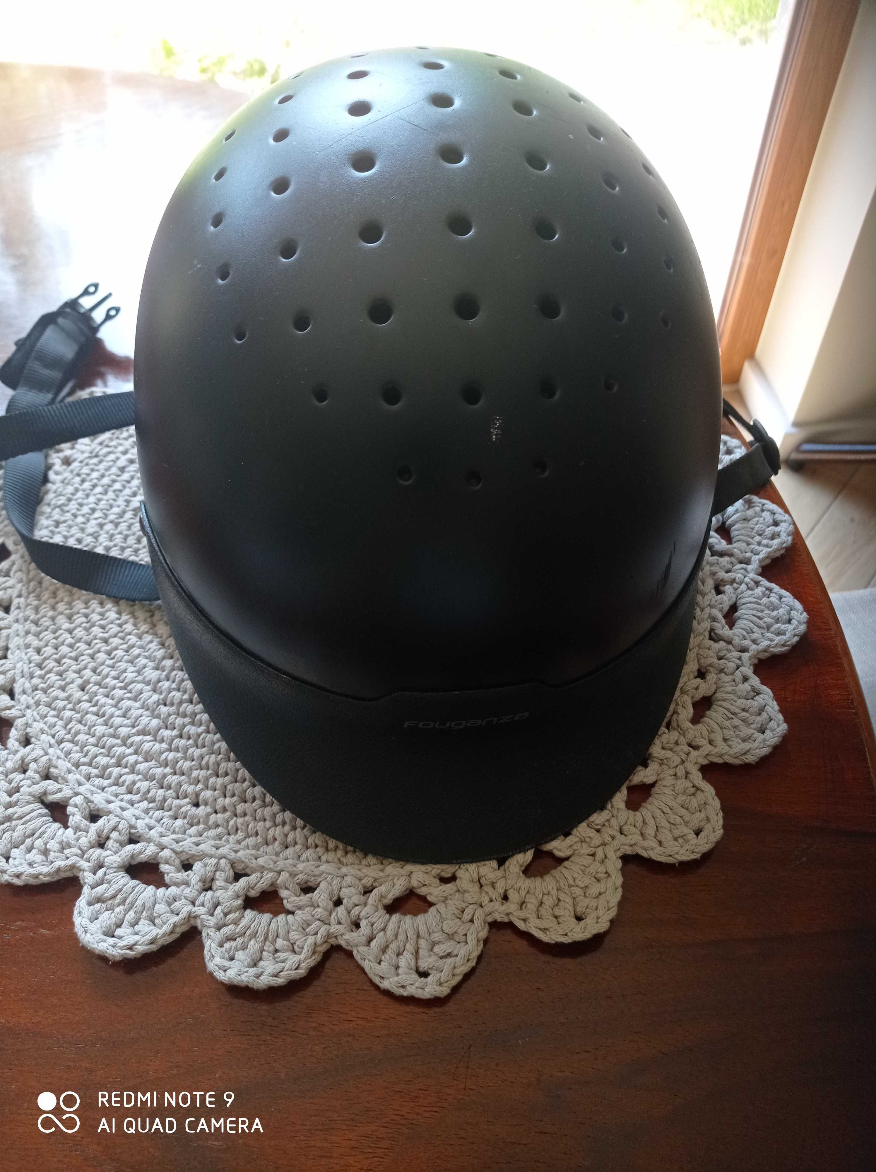 Kask jeździecki dla dzieci Fouganza S czarny