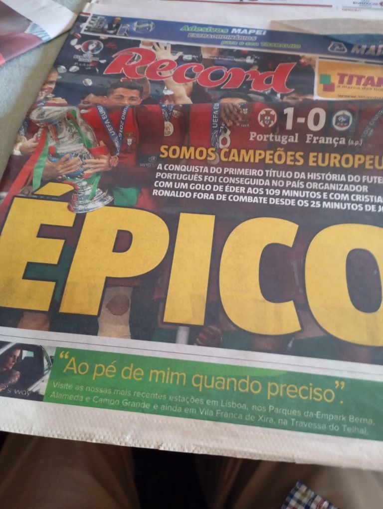 Portugal campeão europeu de futebol em 2016