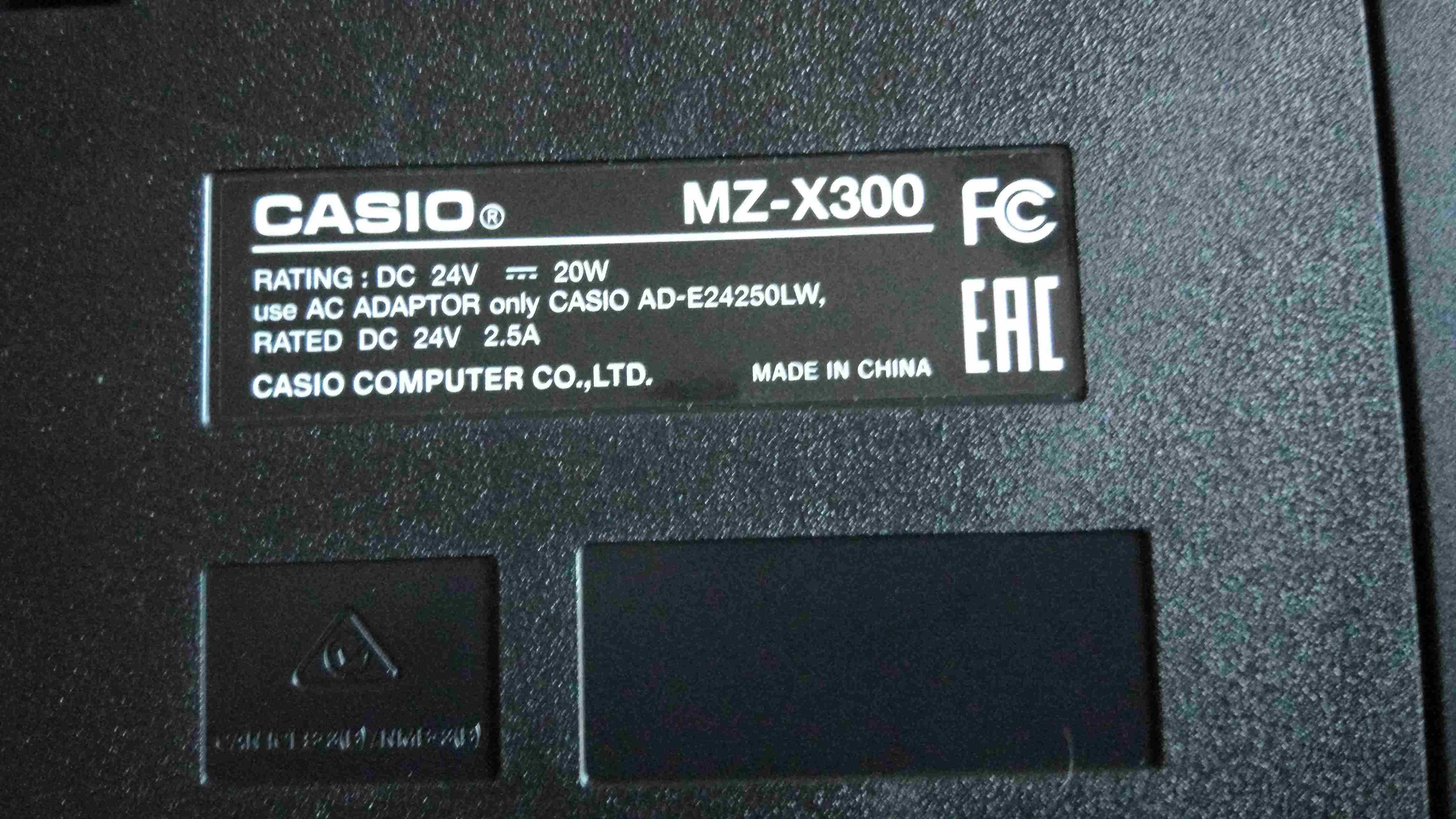 Keyboard, workstation CASIO MZ-X300