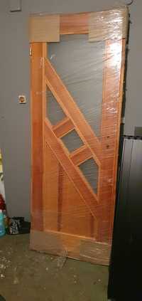 Drzwi drewniane 210cm x 80cm nowe