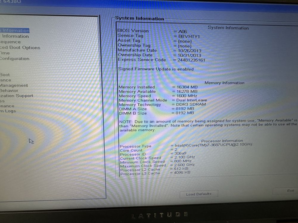 Ноутбук Dell Latitude 6430u 14" i7-3687U DDR3 16Gb SSD 250Gb
