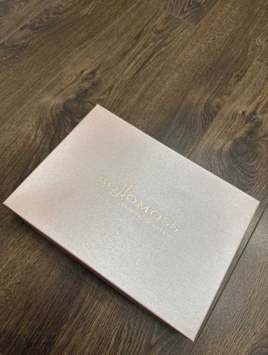 Szlafrok damski/ślubny Bohomoss Luna - ecru, satynowy