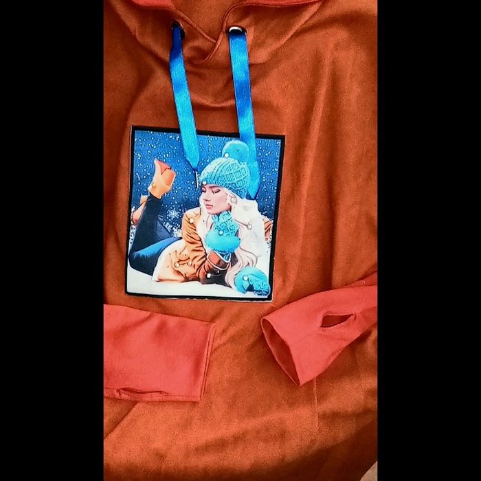 (64-74РАЗМЕР)КРУТЕЦКОЕ ХУДИ/ТОЛСТОВКА большого р(няшка термо/трикотаж)