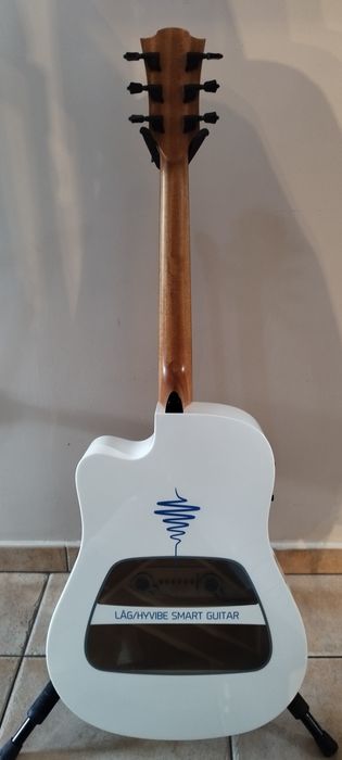 Lag GLH THV PLEXI-WHT Smart Guitar Tramontane Hyvibe Special Edition