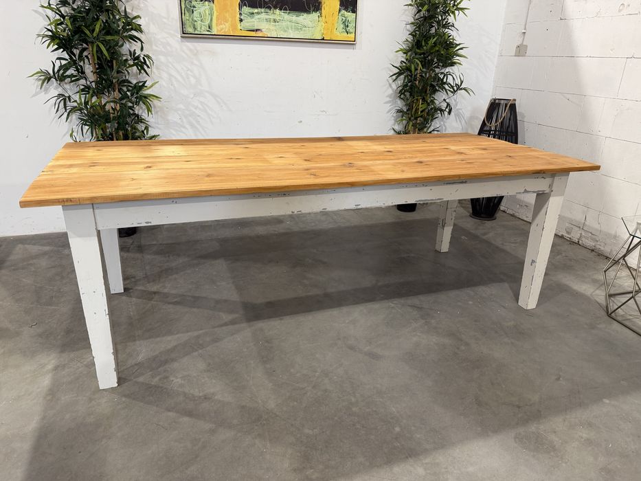 Piękny duży drewniany stół lite drewno dowóz wysyłka