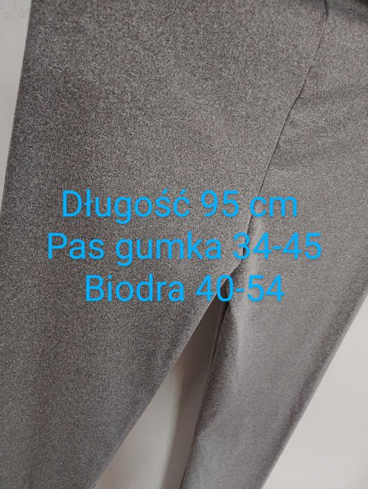 Szare leginsy klasyczne długie 44/46 2xl/3xl