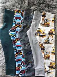 Rozmiar 116 5 x nowe legginsy spodnie getry dresowe koparki traktory d