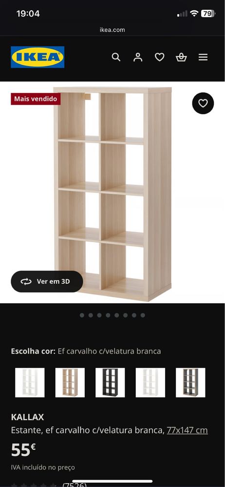 Vendo estantes de cubo
