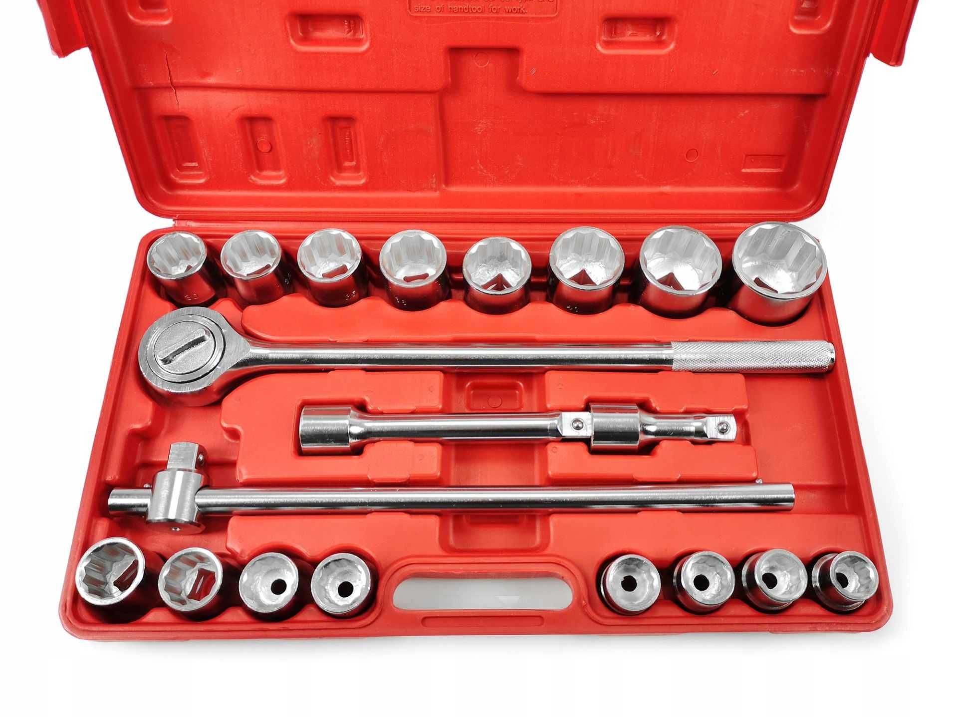 Klucze nasadowe 21elem. 3/4" 19-50mm 12-kąt M58253 NOWE