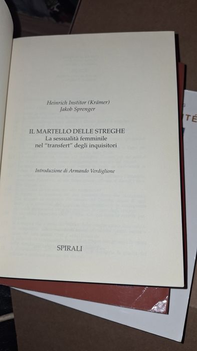 Institor (Kramer), Sprenger - IL Martello Delle Streghe Spirali
