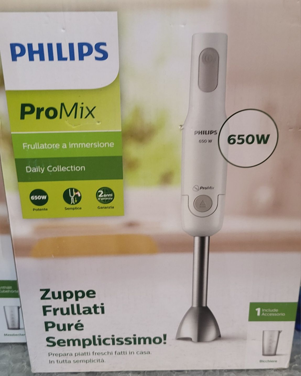 Blender ręczny Philips ProMix HR 2534
Moc 650W