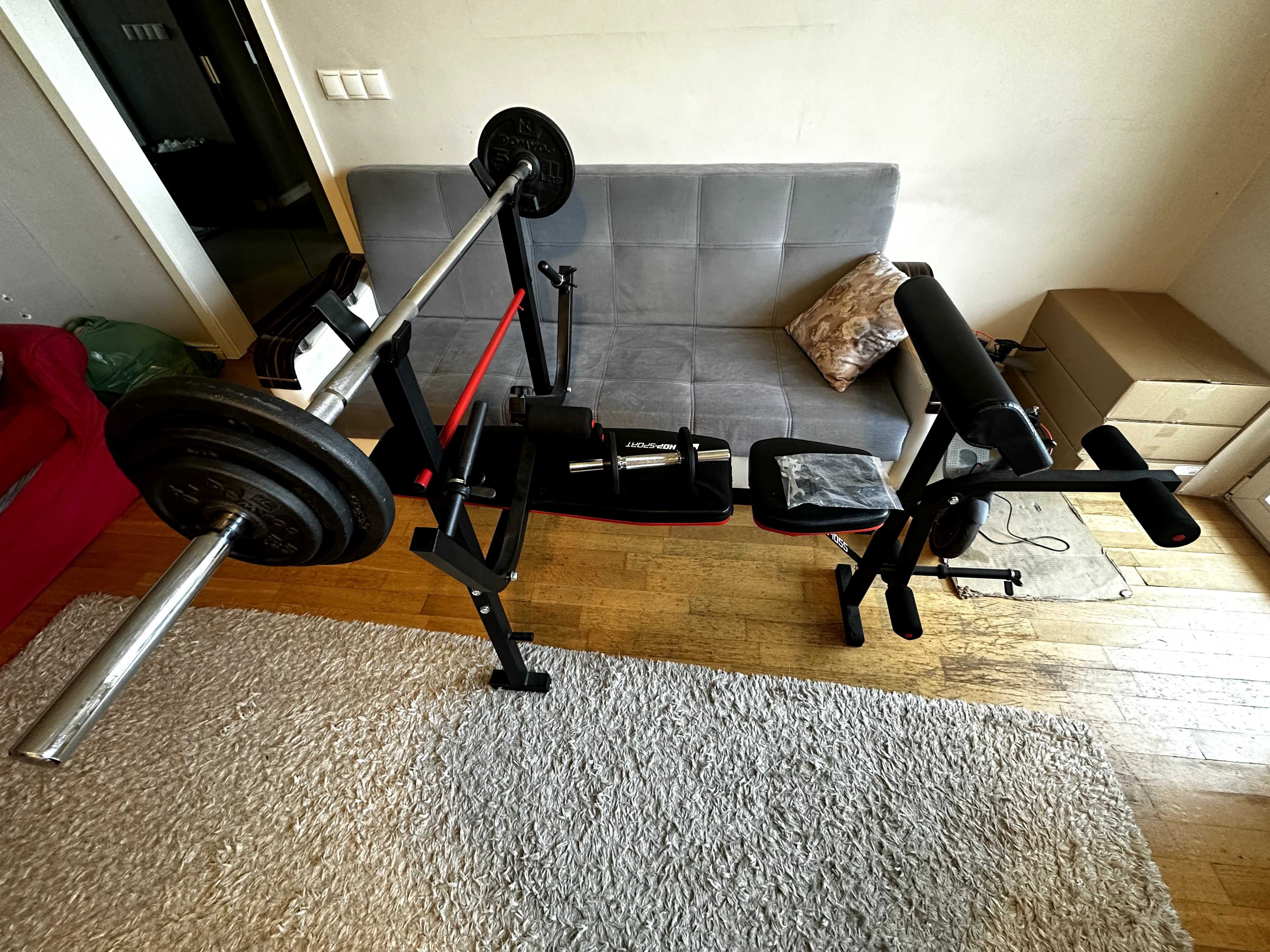 Hop-Sport Ławka Treningowa HS-1055 Pro Z Modlitewnikiem