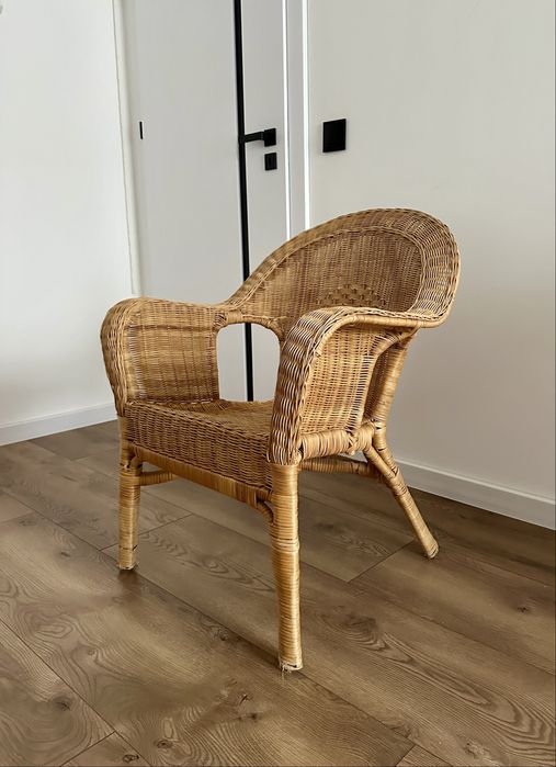 Krzesło/ fotel wiklinowy