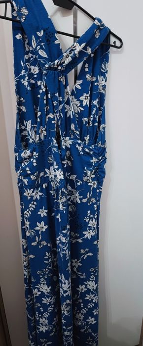 Boho sukienka maxi długa w kwiaty 40 42 L XL casual sylwestra letnia