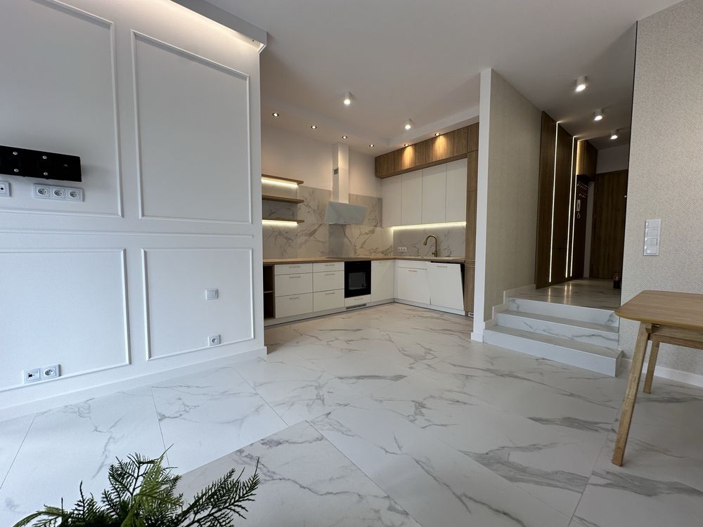 NOWE mieszkanie apartament dwupoziomowy, ogródek, garaż, balkon, 87m