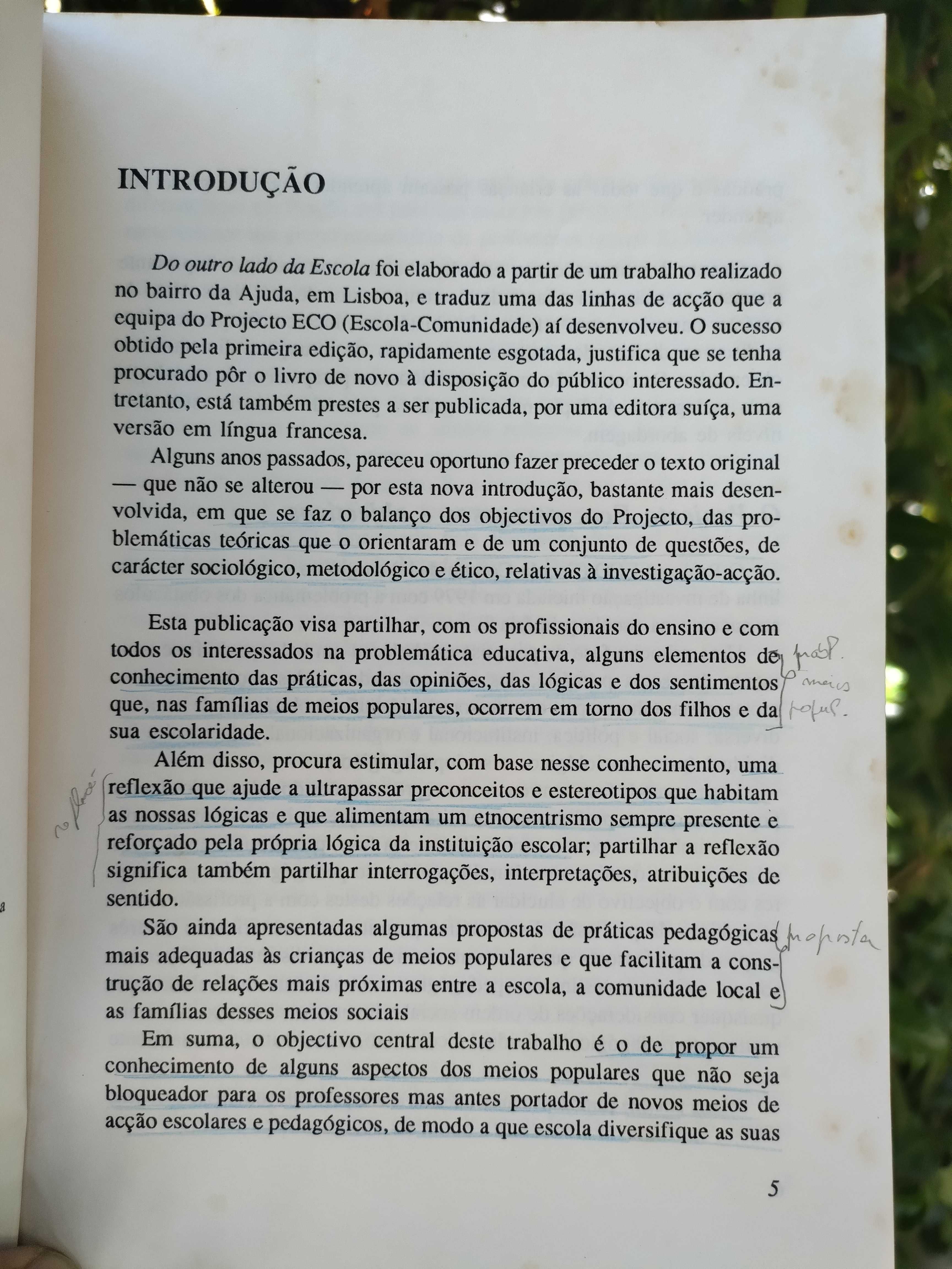 Do outro lado da Escola (Vários autores)