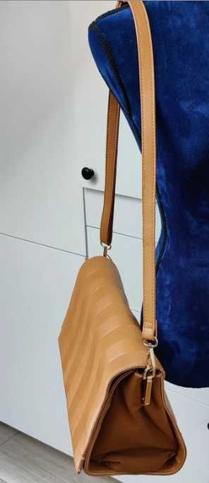Brązowa torebka damska listonoszka, Parfois, torba na ramię
