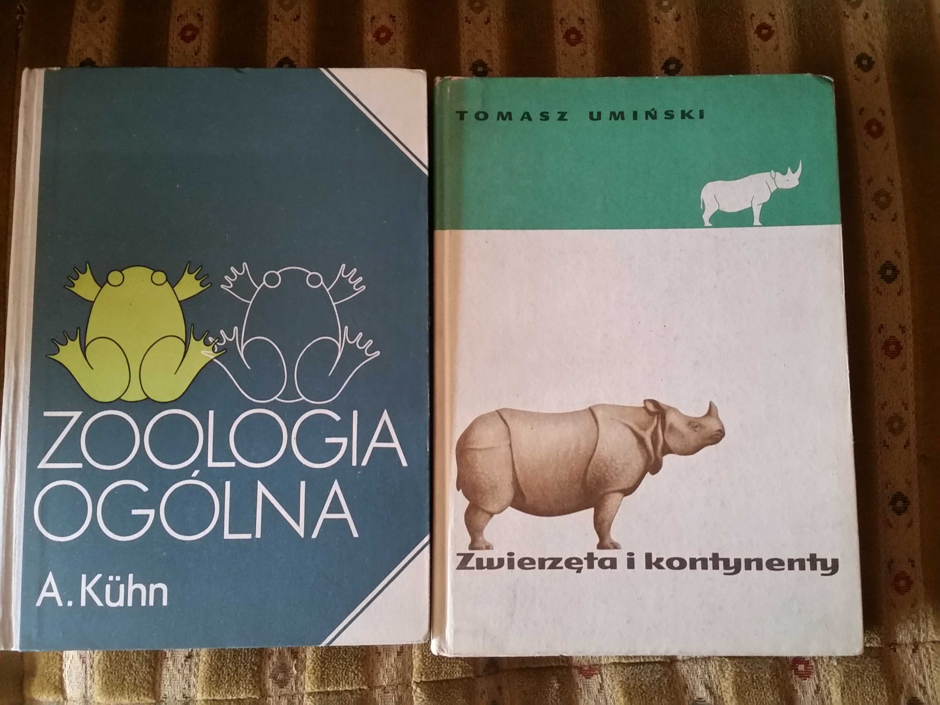 Zoologia zwierzęta i kontynenty książki PRL zestaw