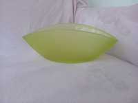 Duże Zielone szklane naczynie 26 cm