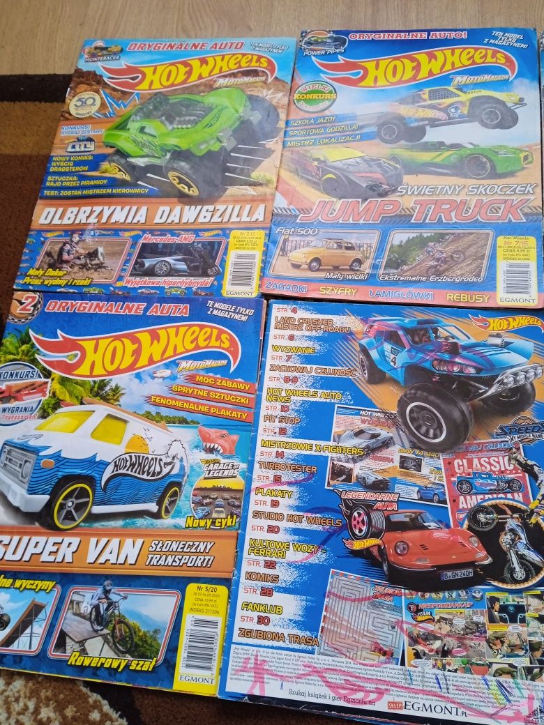 Hot Wheels czasopisma 7 sztuk