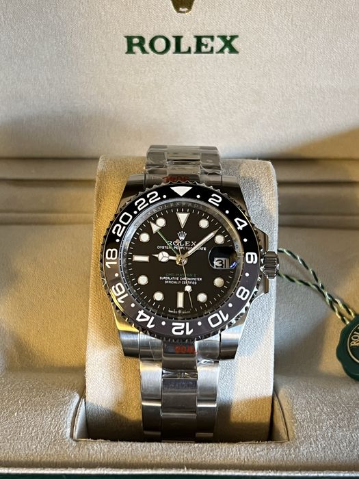 Rolex GMT Master 2 Silver/Black
