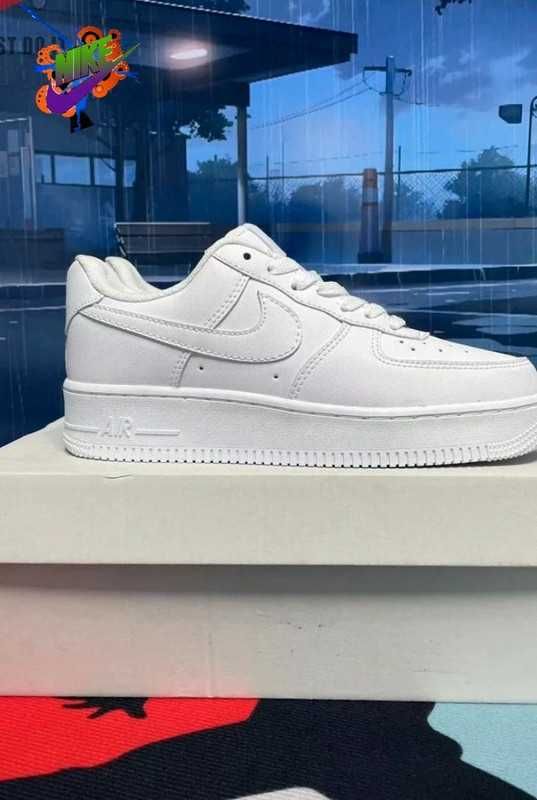 Biały\NikeForce1*airDamskieKomfort ZniżkaTrampkiNeutralne 36.5