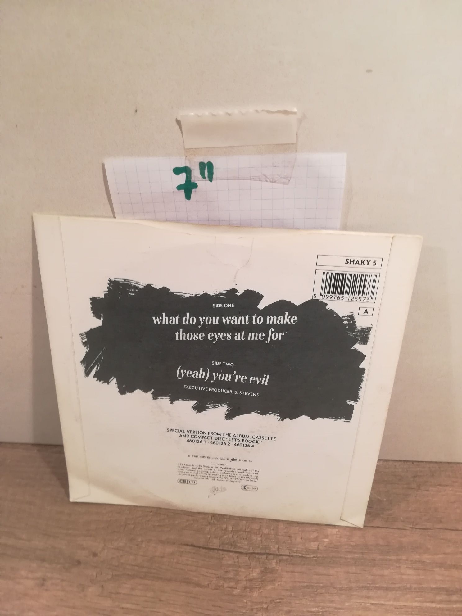 Płyta winylowa singiel Shakin Stevens wyprzedaż kolekcji