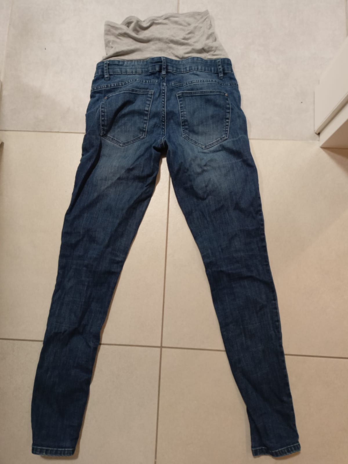 Spodnie ciążowe 34 niebieski jeans esmara