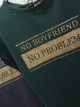 T-shirt damski młodzieżowy sportowy no boyfriend no problem M-XL nowy