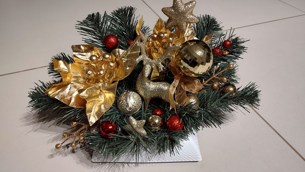 Stroik świąteczny do domu lub na cmentarz