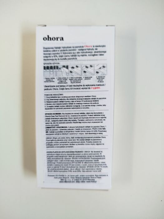 OHORA hybrydowy lakier w naklejkach