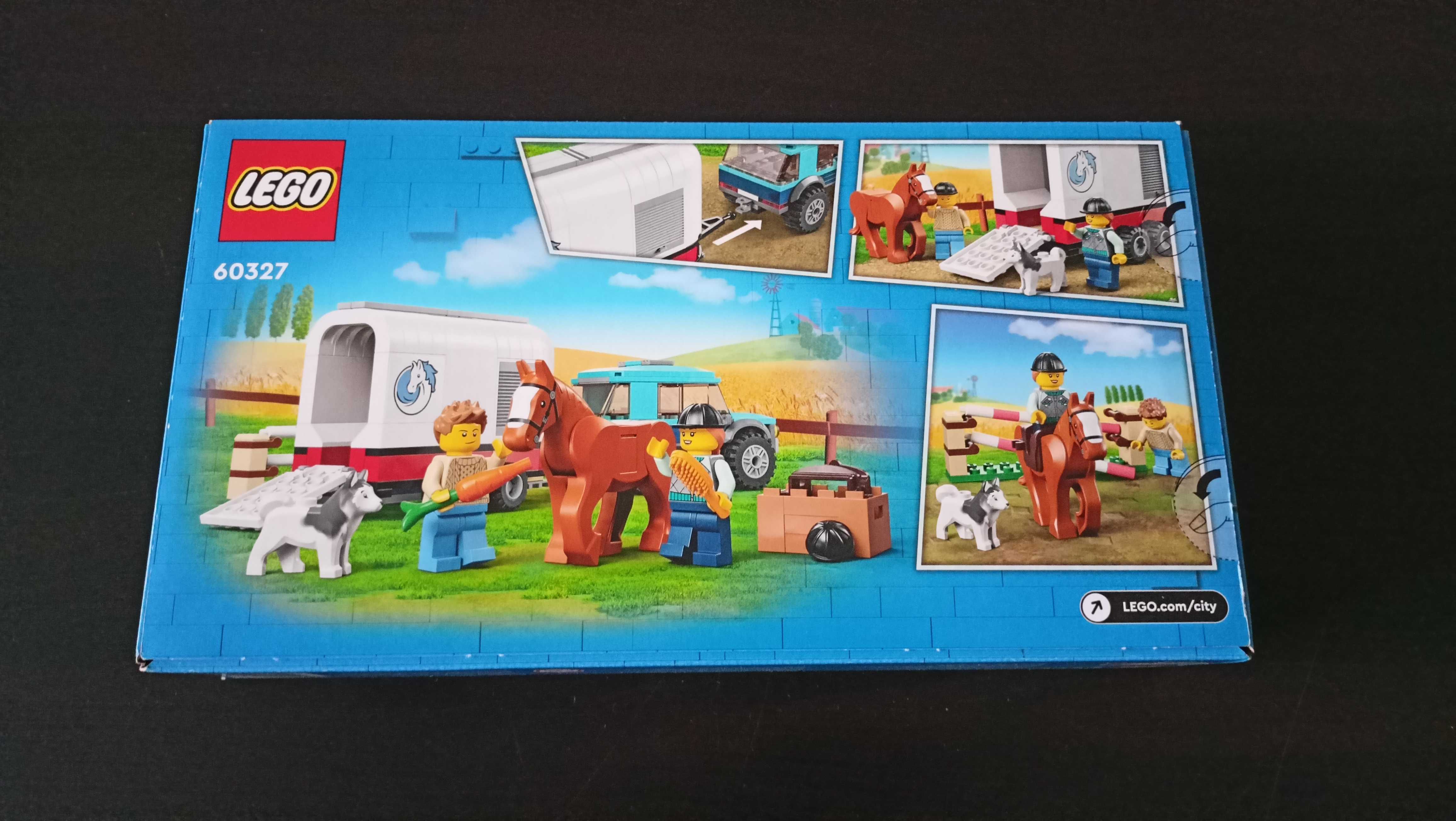 Nowe LEGO 60327 City - Przyczepa do przewozu koni
