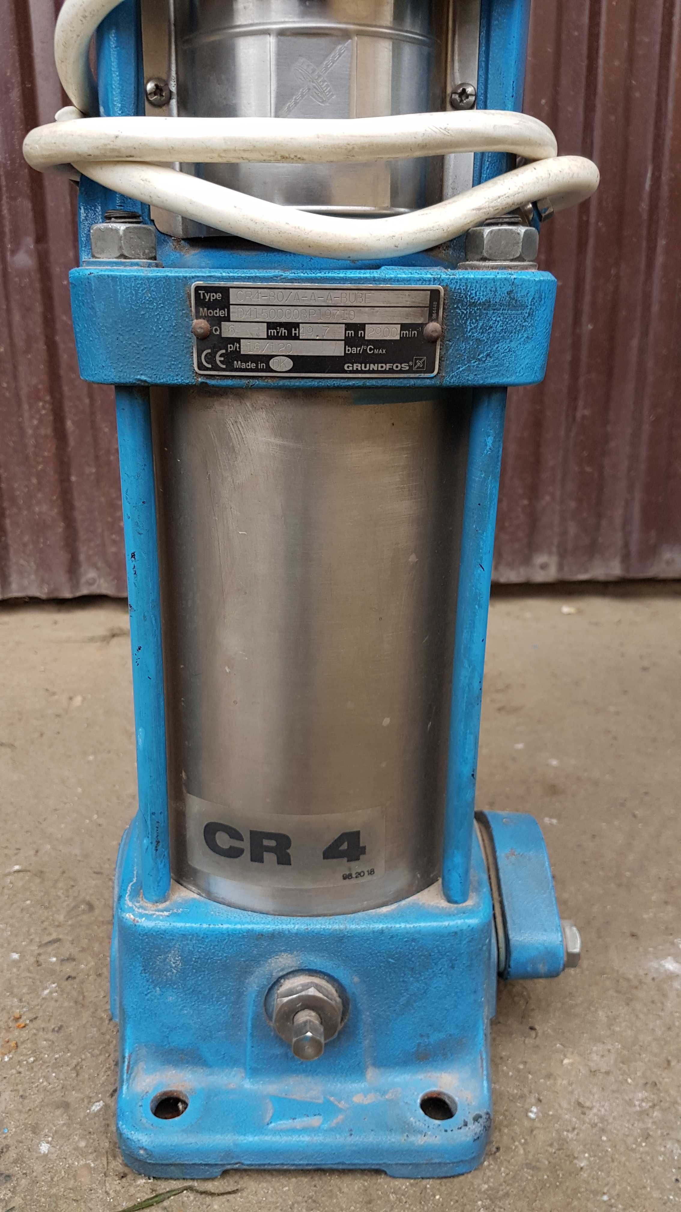 Pompa pionowa Grundfos CR4-80/A-A-A-BUBE Q=6m3/h, H=49,7m P=1,5kW