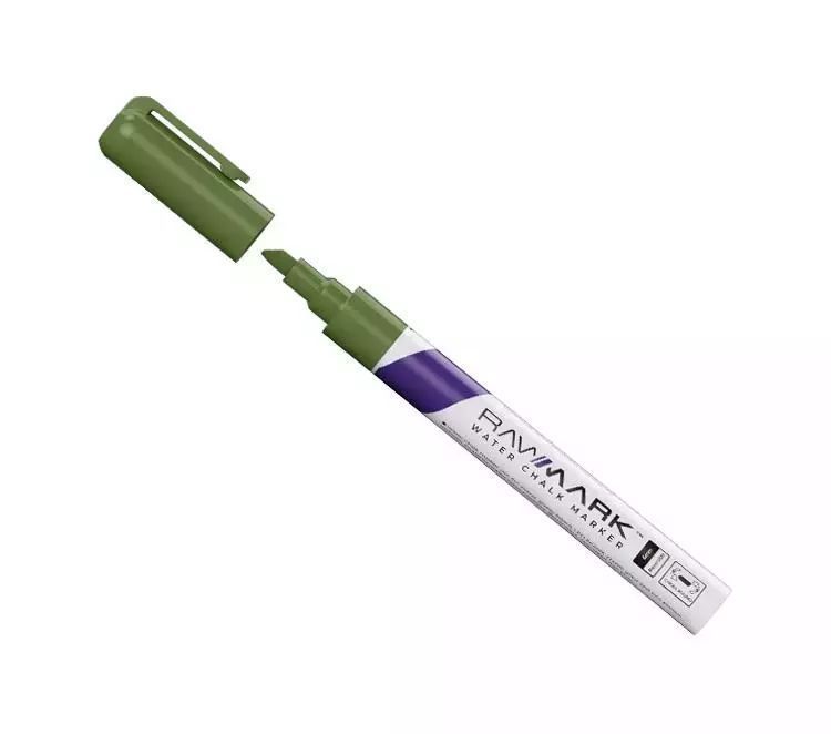 Marker kredowy oliwkowy. Rawmark