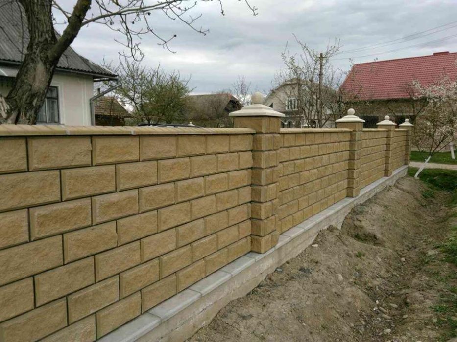 Тротуарна Плитка,Декоративні Блоки для Парканів.